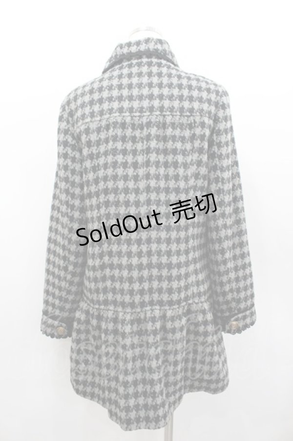画像3: axes femme / ラメ千鳥格子コート  黒Ｘグレー I-26-02-13-002-AX-CO-SA-ZI (3)