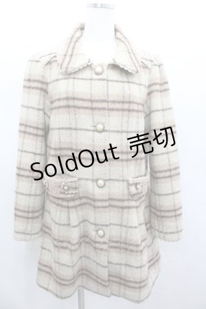 画像: axes femme / チェックコート  ブラウン I-26-02-13-003-AX-CO-SA-ZI