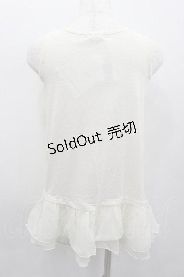 画像3: axes femme / 肩透けロングタンク  アイボリー I-26-02-13-029-AX-TO-SA-ZI (3)