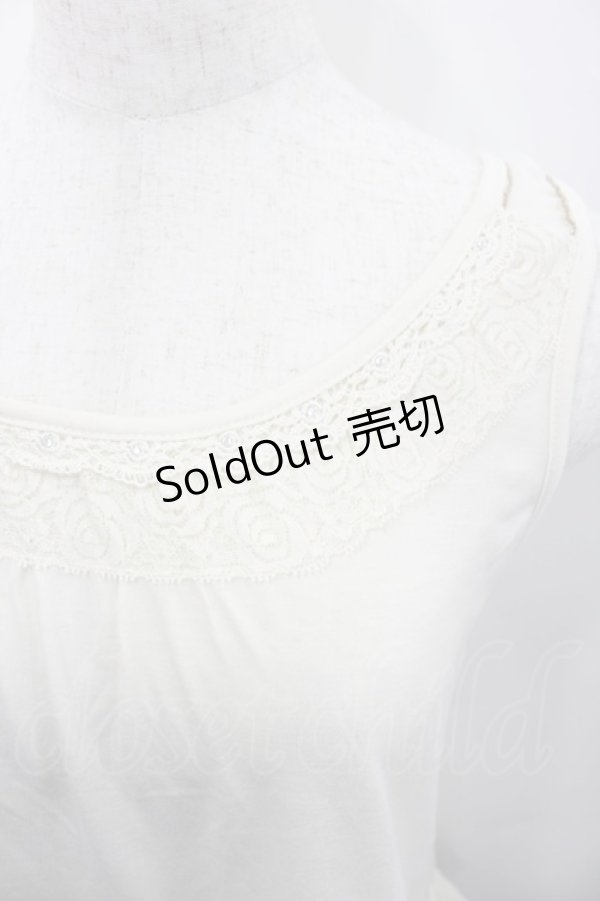 画像2: axes femme / 肩透けロングタンク  アイボリー I-26-02-13-030-AX-TO-SA-ZI (2)