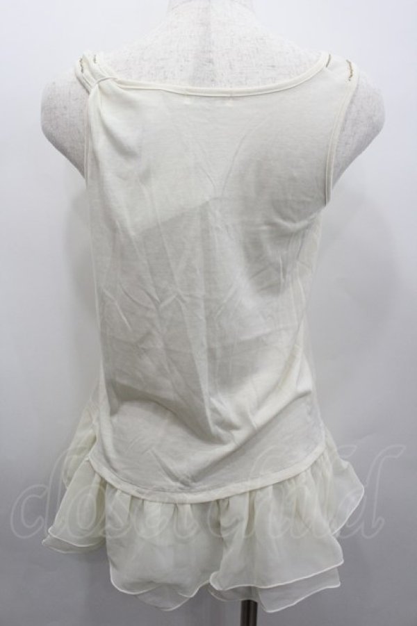 画像3: axes femme / 肩透けロングタンク  アイボリー I-26-02-13-030-AX-TO-SA-ZI (3)