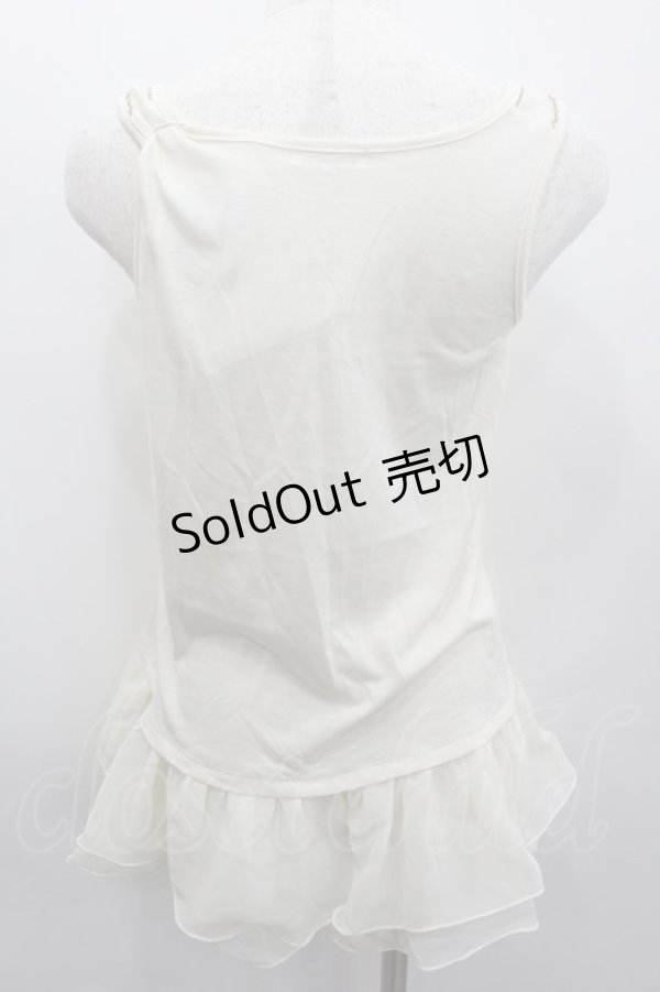 画像3: axes femme / 肩透けロングタンク  アイボリー I-26-02-13-030-AX-TO-SA-ZI (3)