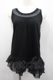 画像1: axes femme / 肩透けロングタンク  黒 I-26-02-13-032-AX-TO-SA-ZI (1)