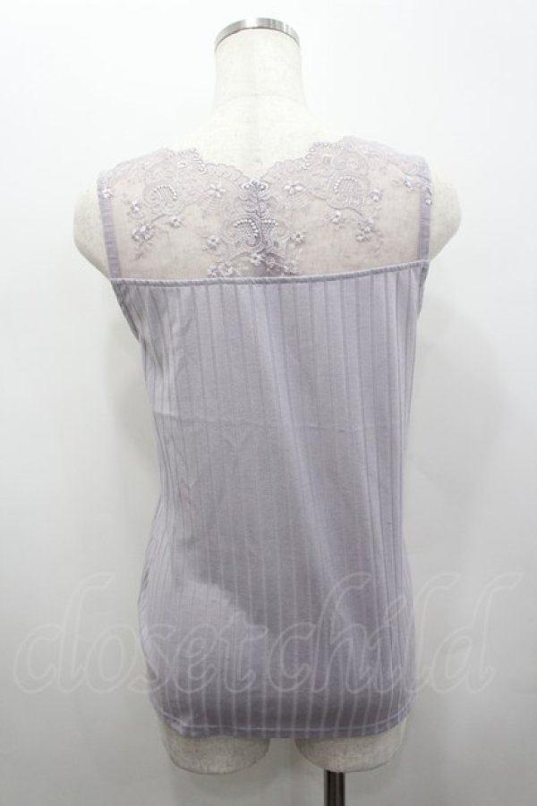 画像3: axes femme / 繊細レースタンク  ラベンダー I-26-02-15-034-AX-TO-SA-ZI (3)