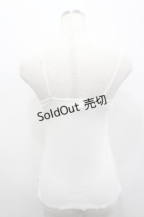 画像3: axes femme / パット付きレースキャミソール  アイボリー I-26-02-15-035-AX-TO-SA-ZI (3)