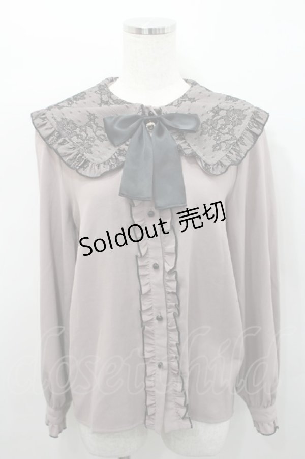 画像1: Rojita / レースアップくま耳ブラウス  ピンク I-26-02-15-046-LO-BL-SA-ZI (1)