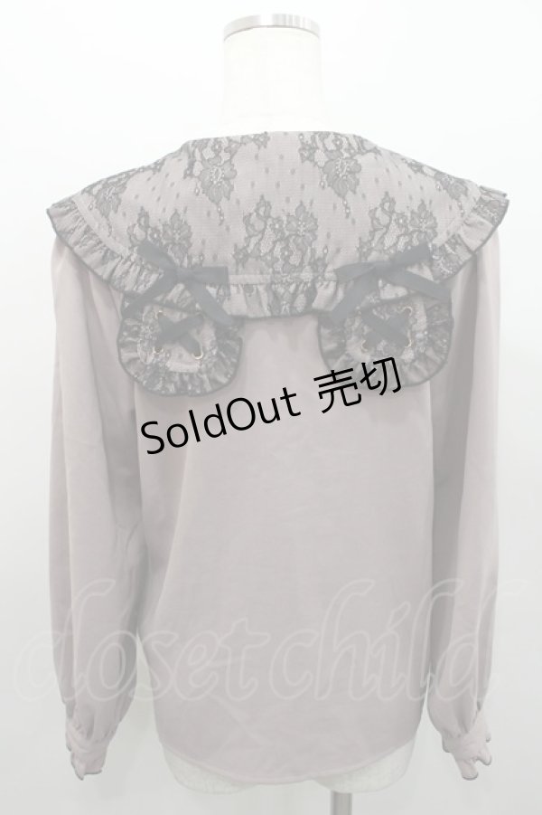 画像2: Rojita / レースアップくま耳ブラウス  ピンク I-26-02-15-046-LO-BL-SA-ZI (2)