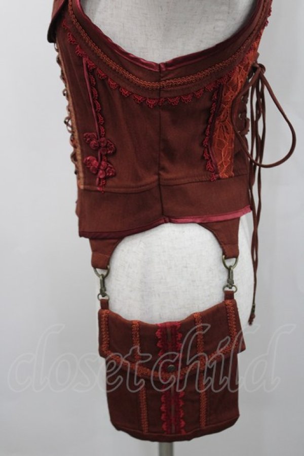 画像4: Ozz oneste / ポケット付きジレ  ボルドー I-26-02-15-051-OO-TO-SA-ZI (4)