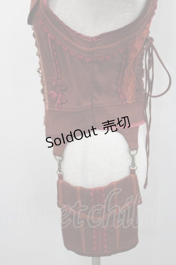 画像4: Ozz oneste / ポケット付きジレ  ボルドー I-26-02-15-051-OO-TO-SA-ZI (4)