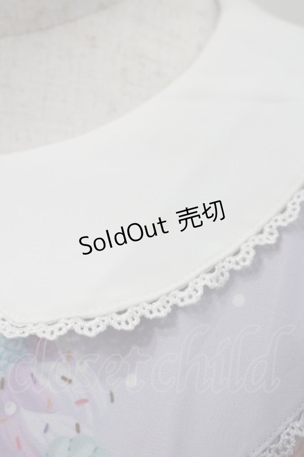 画像5: axes femme kawaii / アイス柄半袖ワンピース M ラベンダー I-26-02-15-053-AX-OP-TE-ZI (5)