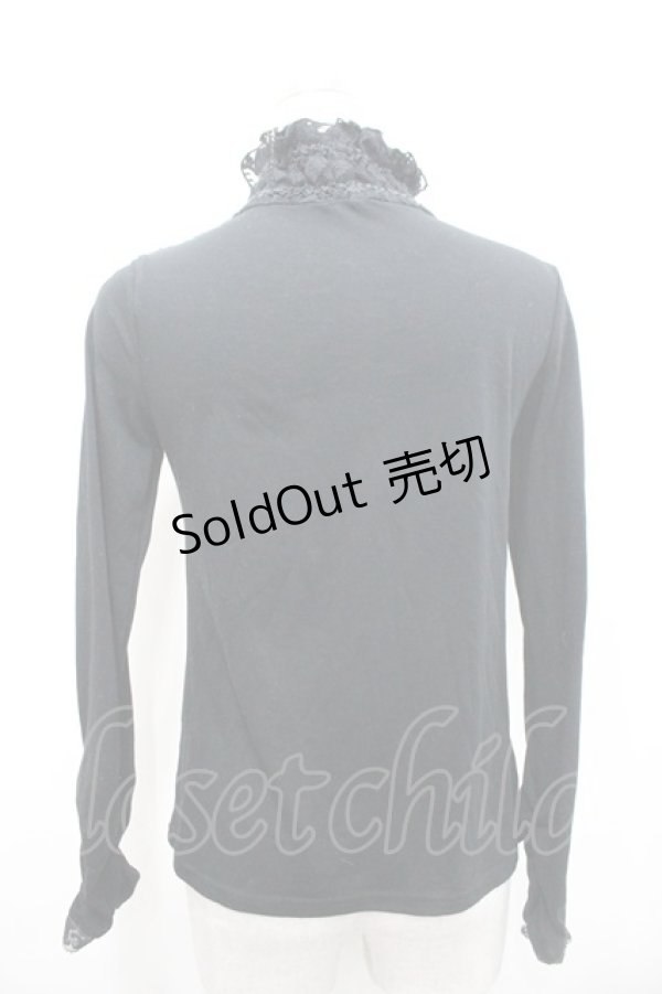 画像3: axes femme / 胸元シャーリングインナープルオーバー M 黒 I-26-02-15-006-AX-TO-TE-ZI (3)