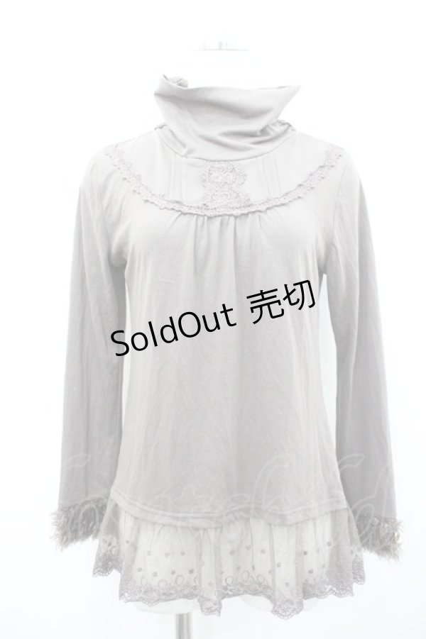 画像1: axes femme / 袖口ファーインナープルオーバー M ブラウン I-26-02-15-007-AX-TO-TE-ZI (1)