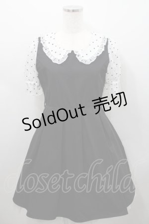 画像: evelyn / 半袖ハートワンピース  ブラック I-26-02-15-060-LO-OP-SA-ZI