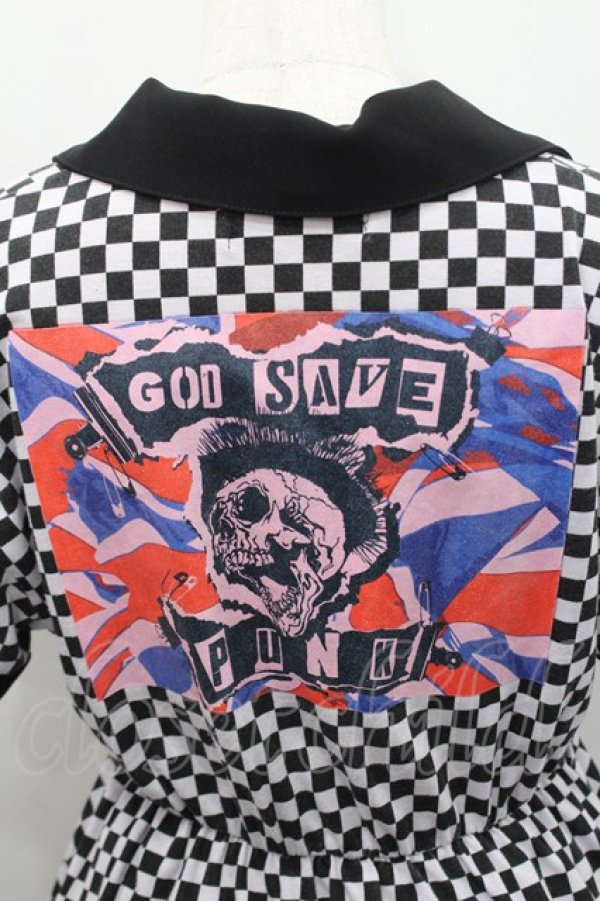 画像3: Jamie エーエヌケー / 市松柄半袖ワンピース  ピンクＸ黒 I-26-02-15-061-LO-OP-SA-ZI (3)