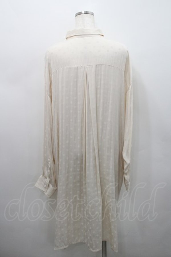 画像2: MiDiom / Shadow Dot Long Shirt  ホワイト I-26-02-15-063-PU-BL-SZ-ZI (2)
