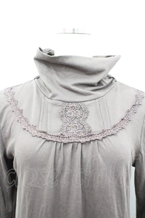 画像2: axes femme / 袖口ファーインナープルオーバー M ブラウン I-26-02-15-007-AX-TO-TE-ZI (2)