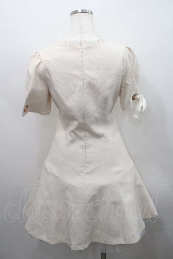 画像2: couture BY ROJITA / リングリボンパフスリーブワンピース  アイボリー I-26-02-15-066-GO-OP-SA-ZI (2)