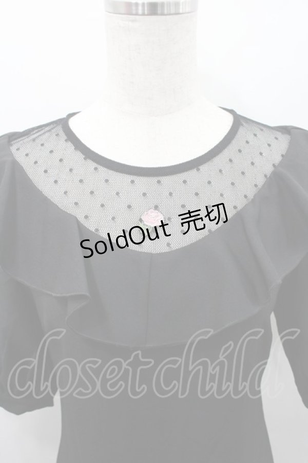 画像3: Rojita / エンブロイダリーローズワンピース  黒 I-26-02-15-067-LO-OP-SA-ZI (3)