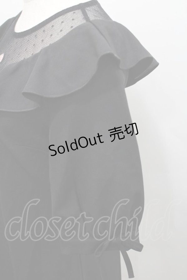 画像4: Rojita / エンブロイダリーローズワンピース  黒 I-26-02-15-067-LO-OP-SA-ZI (4)