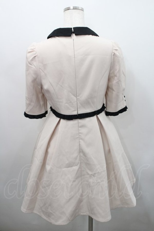 画像2: Rojita / ハートリングホワイトカラーワンピース  ベージュ I-26-02-15-069-LO-OP-SA-ZI (2)