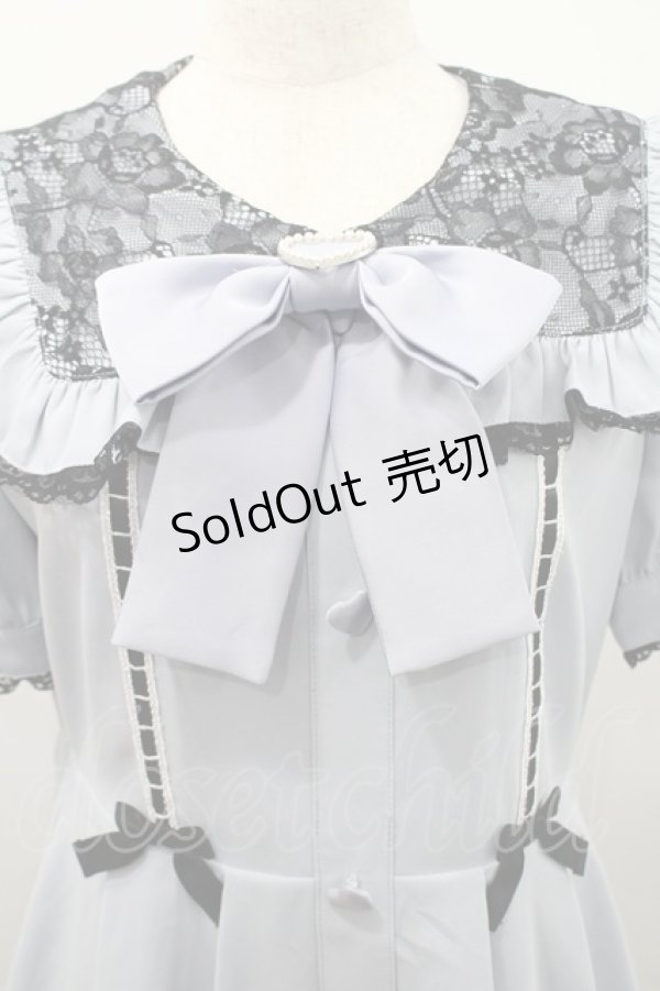 画像3: Ank Rouge / レースコンビネゾン  サックスＸ黒 I-26-02-15-071-CA-OP-SA-ZI (3)