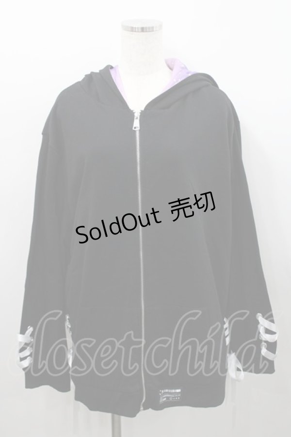 画像1: Favorite / あのんちゃんパーカー  黒Ｘ白 I-26-02-15-076-LO-TO-SA-ZI (1)