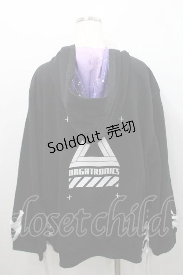 画像2: Favorite / あのんちゃんパーカー  黒Ｘ白 I-26-02-15-076-LO-TO-SA-ZI (2)