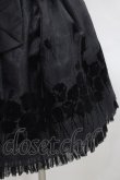 画像3: L'EST ROSE / フロッキー薔薇チュール半袖ワンピース 2 黒 I-26-02-15-078-LO-OP-SA-ZI (3)