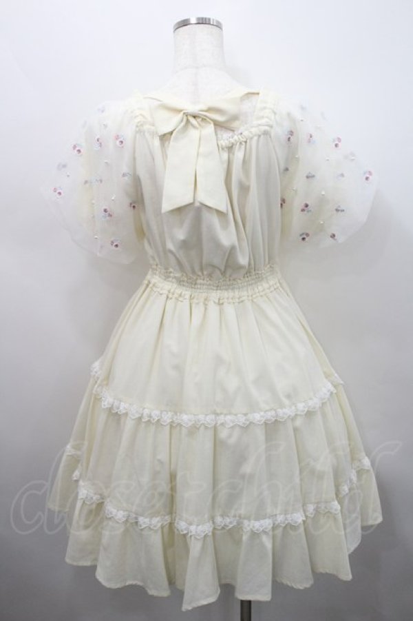 画像2: mellfy memory / Fleur Candyワンピース  アイボリー I-26-02-15-081-0-OP-SA-ZI (2)