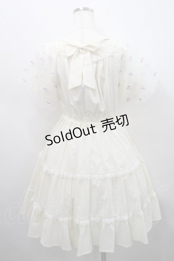 画像2: mellfy memory / Fleur Candyワンピース  アイボリー I-26-02-15-081-0-OP-SA-ZI (2)