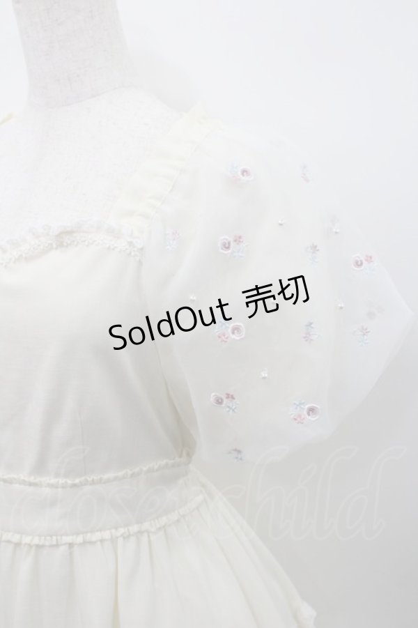 画像3: mellfy memory / Fleur Candyワンピース  アイボリー I-26-02-15-081-0-OP-SA-ZI (3)