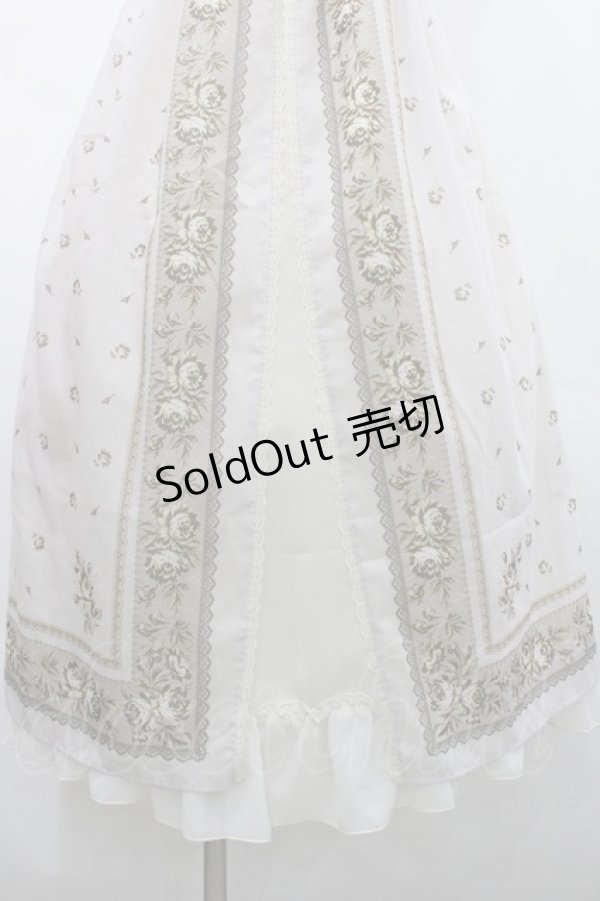 画像4: axes femme / クラシック花柄マキシワンピース M 生成り I-26-02-15-085-AX-OP-TE-ZI (4)