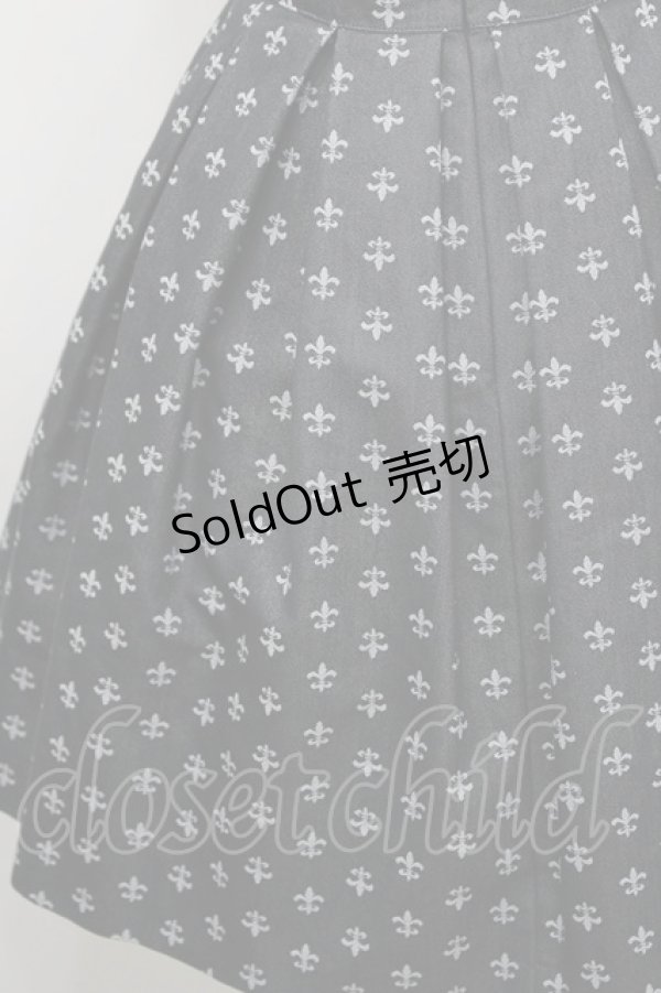 画像3: Emily Temple cute / 百合ジャガードジャンパースカート(2003)  黒 I-26-02-15-091-ET-OP-SA-ZI (3)