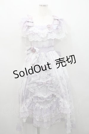 画像: Garden Cat / 妖精&門柄ジャンパースカート  ラベンダー I-26-02-15-094-LO-OP-SA-ZI