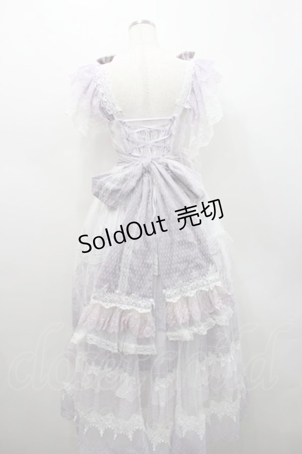 画像2: Garden Cat / 妖精&門柄ジャンパースカート  ラベンダー I-26-02-15-094-LO-OP-SA-ZI (2)