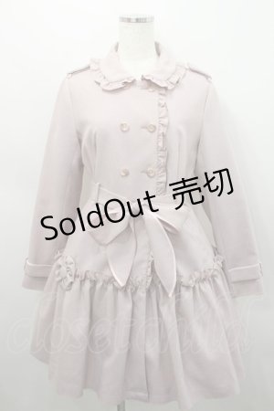 画像: MILK / ビクトリアントレンチコート  スモーキーピンク I-26-02-15-095-ML-CO-SA-ZI