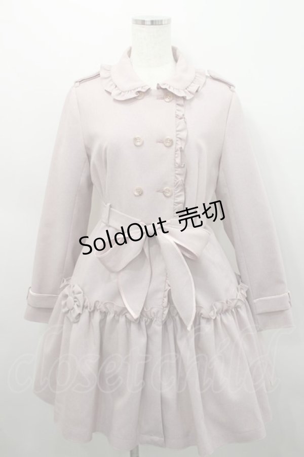 画像1: MILK / ビクトリアントレンチコート  スモーキーピンク I-26-02-15-095-ML-CO-SA-ZI (1)