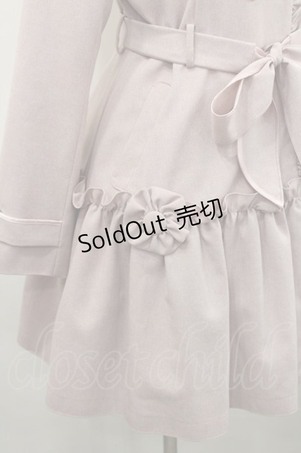 画像4: MILK / ビクトリアントレンチコート  スモーキーピンク I-26-02-15-095-ML-CO-SA-ZI (4)