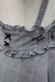 画像3: TRAVAS TOKYO / グレンチェックサス付きスカート  黒Ｘ白 I-26-02-15-100-PU-SK-SA-ZI (3)