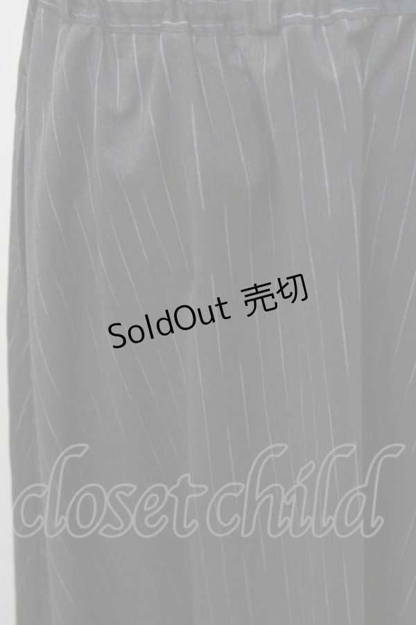 画像3: AXES-X / 絣ストライプ侍パンツ  グレー I-26-02-15-102-LO-PA-HR-ZI (3)