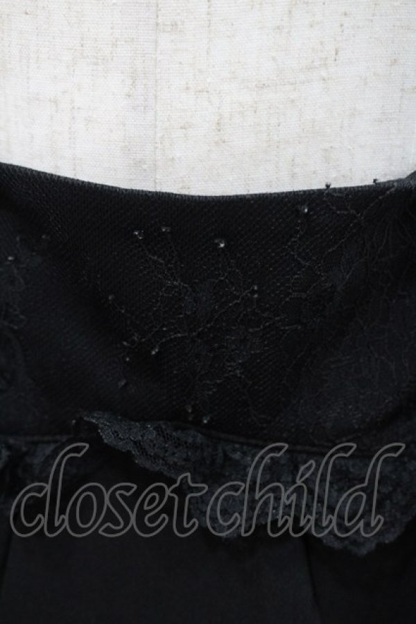 画像3: Rojita / 飾りベルト2段フレアスカート  黒 I-26-02-15-104-LO-SK-SA-ZI (3)