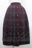 画像1: axes femme / フロッキーチェックスカート  ボルドーチェック I-26-02-15-105-AX-SK-SA-ZI (1)