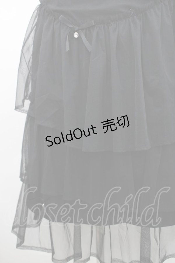画像4: Rojita / チュールティアードスカート  黒 I-26-02-15-108-LO-SK-SA-ZI (4)