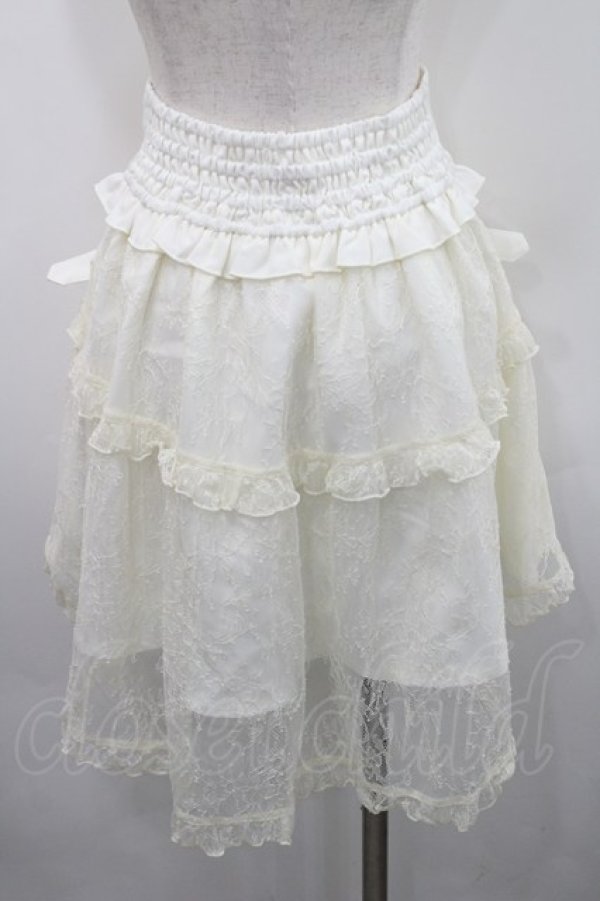 画像2: LIZ LISA / フィッシュテールティアードスカパン  白 I-26-02-15-113-LO-SK-SA-ZI (2)