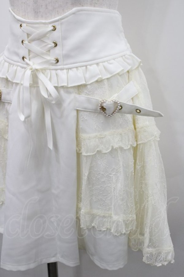 画像3: LIZ LISA / フィッシュテールティアードスカパン  白 I-26-02-15-113-LO-SK-SA-ZI (3)