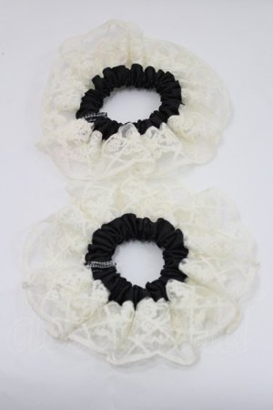 画像: m petit by misako / レース2Pシュシュ  アイボリー I-26-02-15-116-LO-ZA-SA-ZI