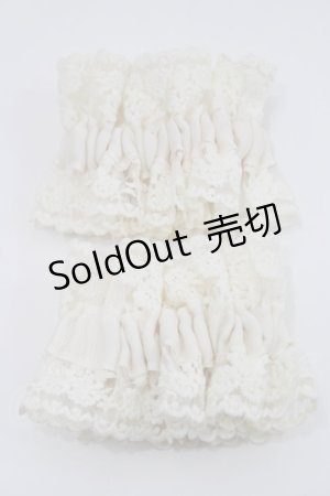 画像: m petit by misako / AMフリル2Pシュシュ  アイボリー I-26-02-15-117-LO-ZA-SA-ZT0222K