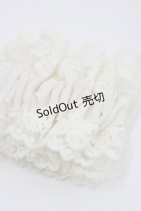 画像2: m petit by misako / AMフリル2Pシュシュ  アイボリー I-26-02-15-117-LO-ZA-SA-ZT0222K (2)