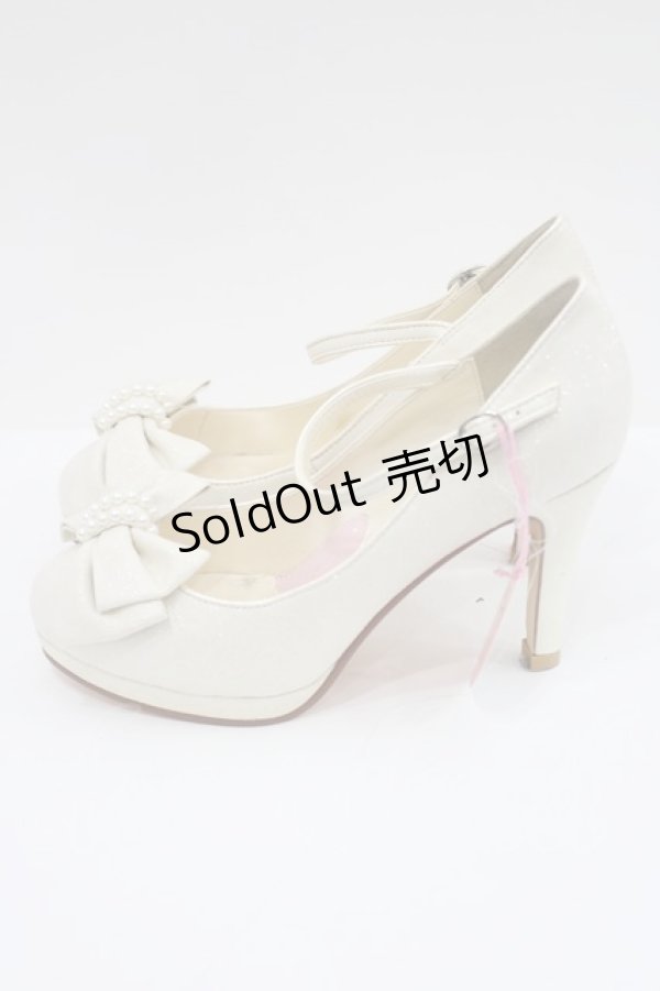 画像2: BABY,THE STARS SHINE BRIGHT / グリッタープリンセスパンプス M アイボリー I-26-02-15-121-BA-SH-SA-ZI (2)