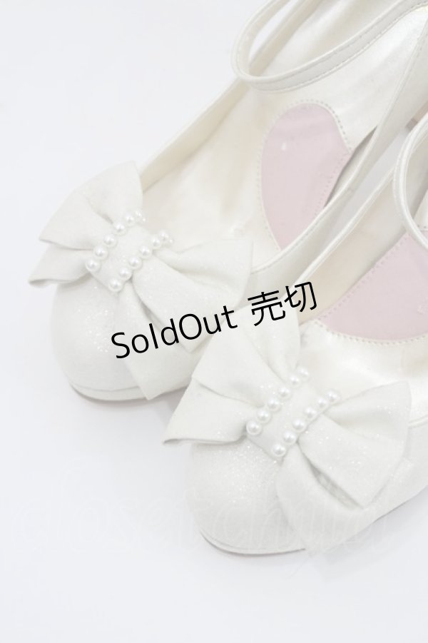 画像4: BABY,THE STARS SHINE BRIGHT / グリッタープリンセスパンプス M アイボリー I-26-02-15-121-BA-SH-SA-ZI (4)